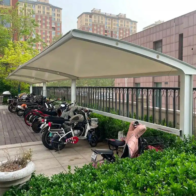 代县膜结构电动车棚